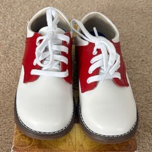 FootMates Red and White Dress Shoes